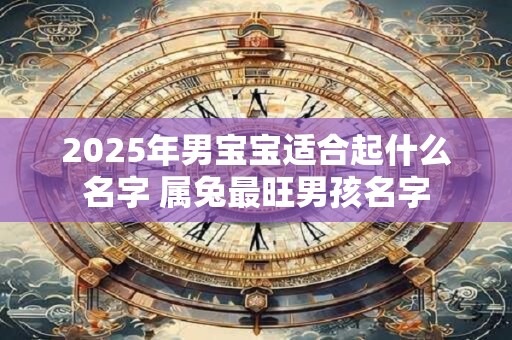 2025年男宝宝适合起什么名字 属兔最旺男孩名字