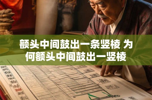 额头中间鼓出一条竖棱 为何额头中间鼓出一竖棱