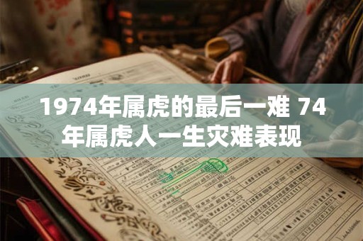 1974年属虎的最后一难 74年属虎人一生灾难表现