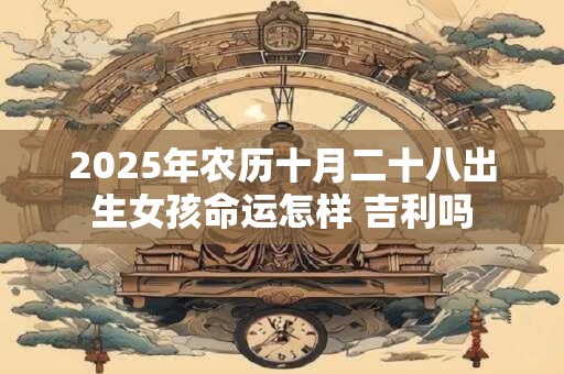 2026年农历十月二十八出生女孩命运怎样 吉利吗 2026年农历十月二十八出生女孩命运怎样 吉利吗
