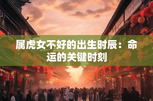 属虎女不好的出生时辰：命运的关键时刻