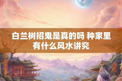 白兰树招鬼是真的吗 种家里有什么风水讲究