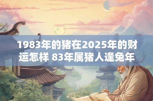 1983年的猪在2025年的财运怎样 83年属猪人逢兔年财运