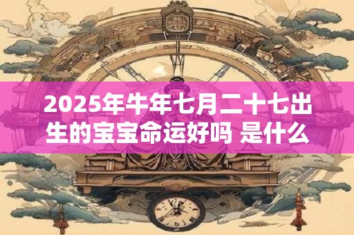 2025年牛年七月二十七出生的宝宝命运好吗 是什么星座