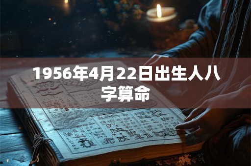 1956年4月22日出生人八字算命