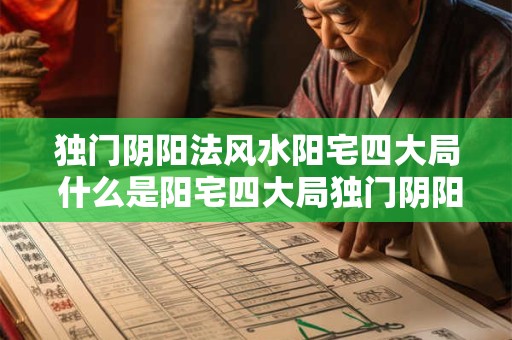 独门阴阳法风水阳宅四大局 什么是阳宅四大局独门阴阳法风水