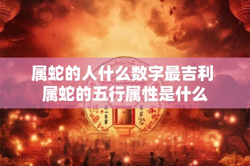 属蛇的人什么数字最吉利 属蛇的五行属性是什么