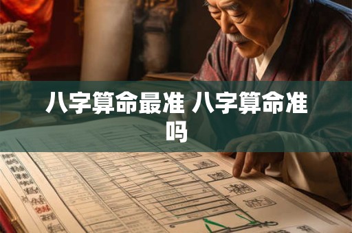 八字算命最准 八字算命准吗