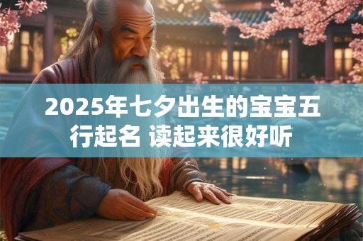 2025年七夕出生的宝宝五行起名 读起来很好听