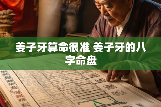 姜子牙算命很准 姜子牙的八字命盘