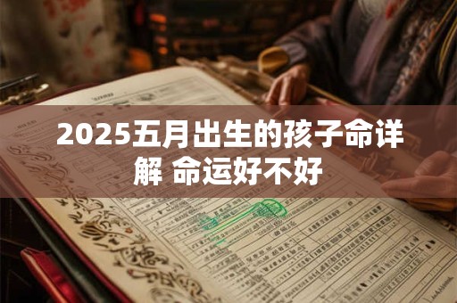 2025五月出生的孩子命详解 命运好不好
