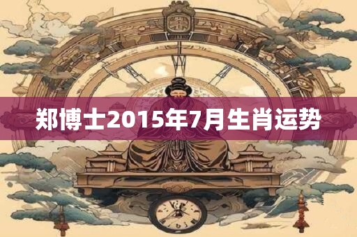 郑博士2015年7月生肖运势 郑博士2015年7月生肖运势