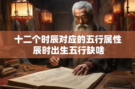 十二个时辰对应的五行属性 辰时出生五行缺啥