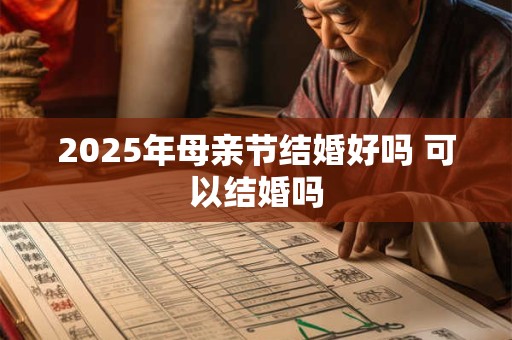 2025年母亲节结婚好吗 可以结婚吗