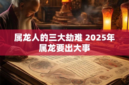 属龙人的三大劫难 2025年属龙要出大事