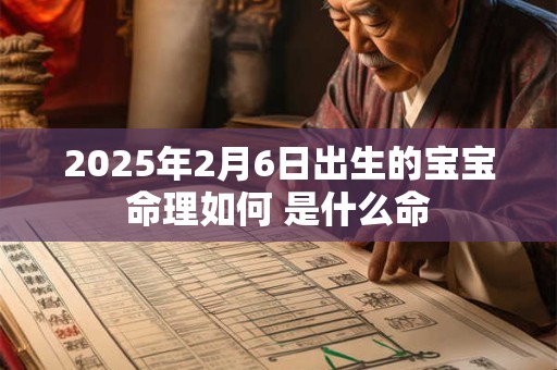 2025年2月6日出生的宝宝命理如何 是什么命