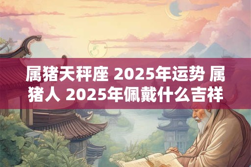 属猪天秤座 2025年运势 属猪人 2025年佩戴什么吉祥物