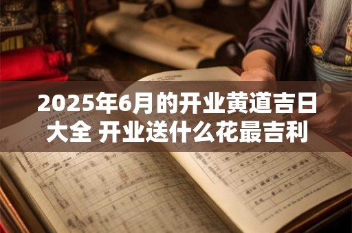2026年6月的开业黄道吉日大全 开业送什么花最吉利