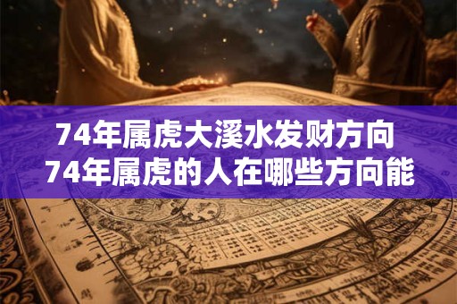 74年属虎大溪水发财方向 74年属虎的人在哪些方向能发财