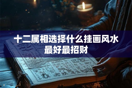十二属相选择什么挂画风水最好最招财