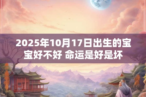 2026年10月17日出生的宝宝好不好 命运是好是坏 2026年10月17日出生的宝宝好不好 命运是好是坏