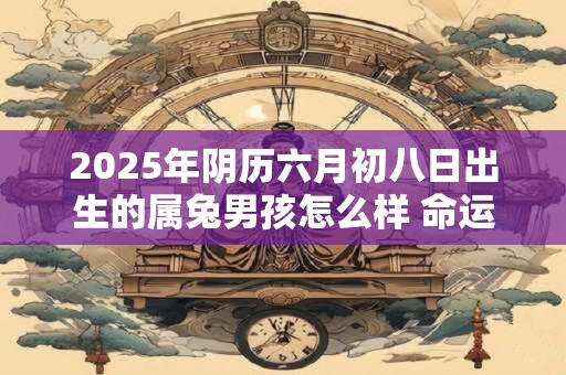 2026年阴历六月初八日出生的属兔男孩怎么样 命运运势怎么样