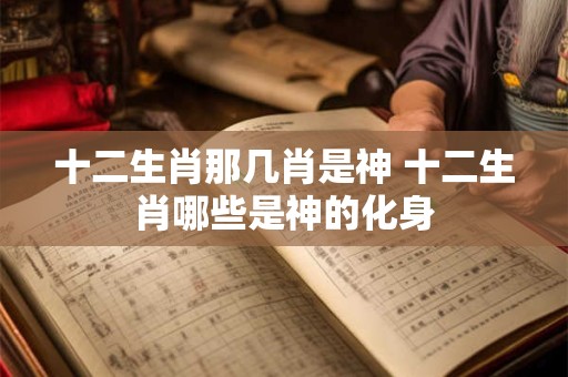 十二生肖那几肖是神 十二生肖哪些是神的化身