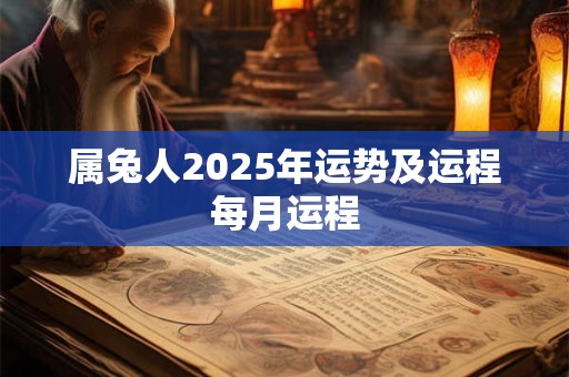 属兔人2025年运势及运程每月运程