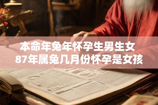 本命年兔年怀孕生男生女 87年属兔几月份怀孕是女孩
