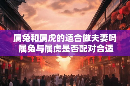 属兔和属虎的适合做夫妻吗 属兔与属虎是否配对合适