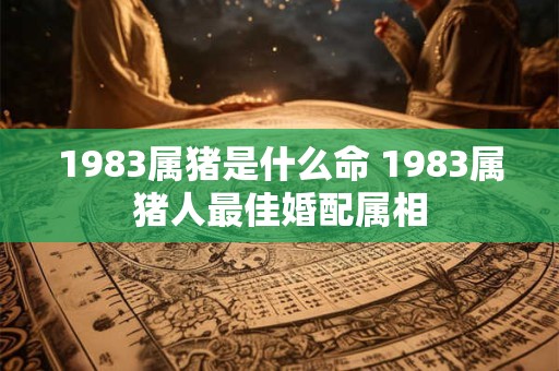 1983属猪是什么命 1983属猪人最佳婚配属相