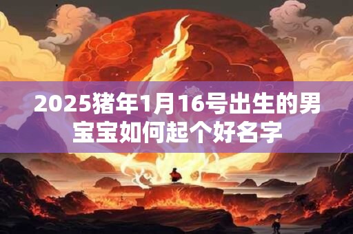 2025猪年1月16号出生的男宝宝如何起个好名字