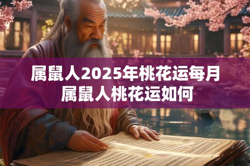 属鼠人2025年桃花运每月 属鼠人桃花运如何