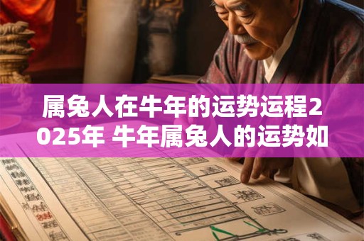 属兔人在牛年的运势运程2025年 牛年属兔人的运势如何