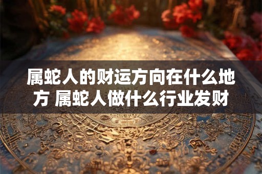 属蛇人的财运方向在什么地方 属蛇人做什么行业发财