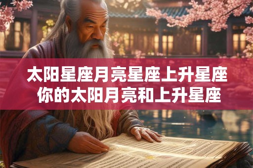 太阳星座月亮星座上升星座 你的太阳月亮和上升星座是什么