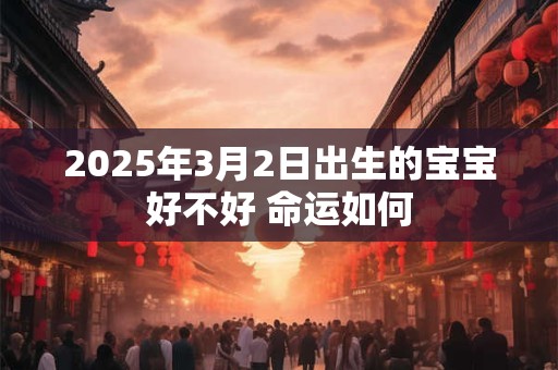 2025年3月2日出生的宝宝好不好 命运如何