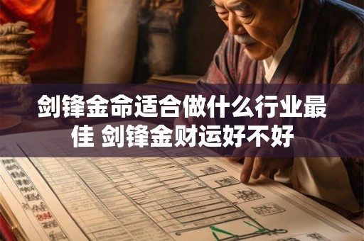 剑锋金命适合做什么行业最佳 剑锋金财运好不好
