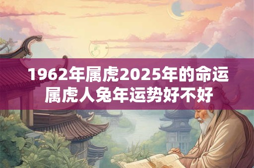 1962年属虎2025年的命运 属虎人兔年运势好不好