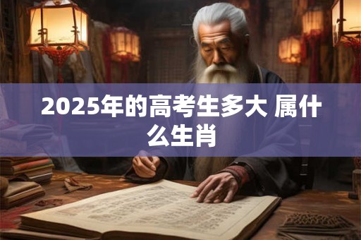 2025年的高考生多大 属什么生肖