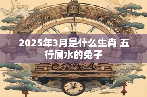 2025年3月是什么生肖 五行属水的兔子