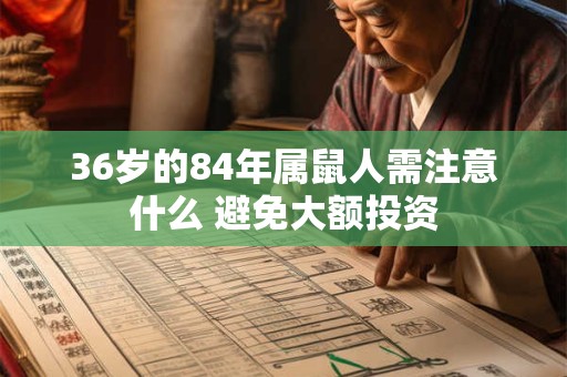 36岁的84年属鼠人需注意什么 避免大额投资
