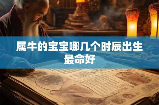 属牛的宝宝哪几个时辰出生最命好