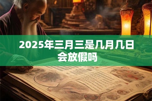 2025年三月三是几月几日 会放假吗