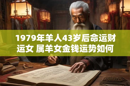 1979年羊人43岁后命运财运女 属羊女金钱运势如何