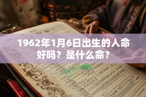 1962年1月6日出生的人命好吗？是什么命？