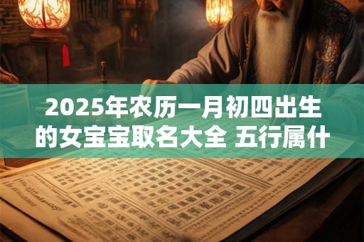 2025年农历一月初四出生的女宝宝取名大全 五行属什么
