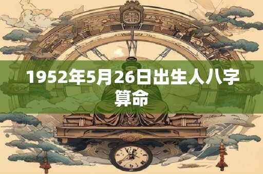 1952年5月26日出生人八字算命