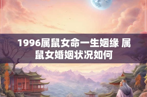 1996属鼠女命一生姻缘 属鼠女婚姻状况如何