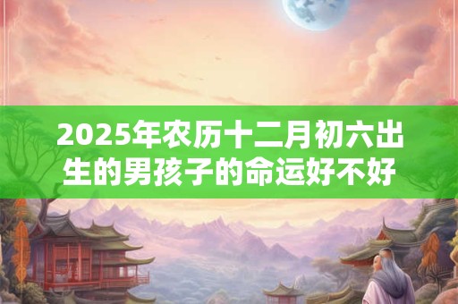 2025年农历十二月初六出生的男孩子的命运好不好